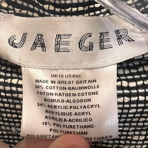 Vtg Jaeger shirt/jacket button down with vented sides and square hem size 8 - Picture 5 of 9